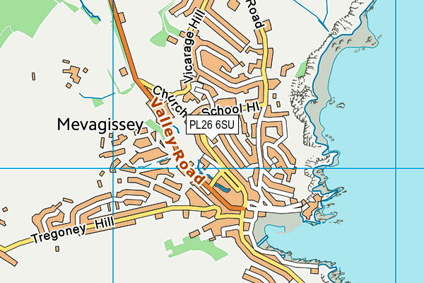 PL26 6SU map - OS VectorMap District (Ordnance Survey)