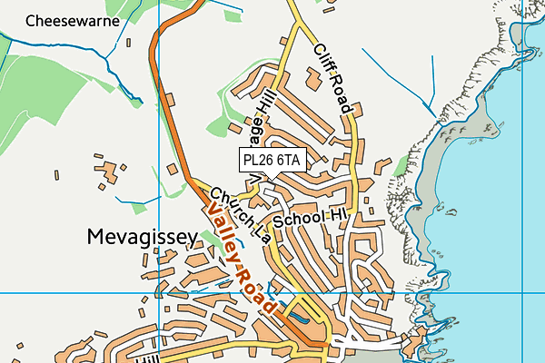 PL26 6TA map - OS VectorMap District (Ordnance Survey)