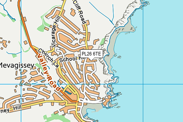 PL26 6TE map - OS VectorMap District (Ordnance Survey)