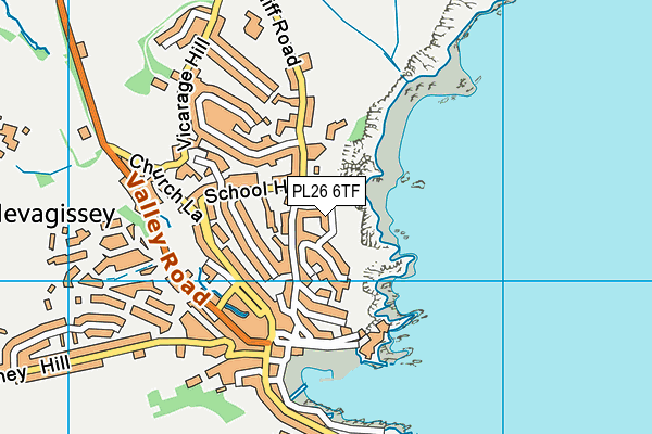 PL26 6TF map - OS VectorMap District (Ordnance Survey)