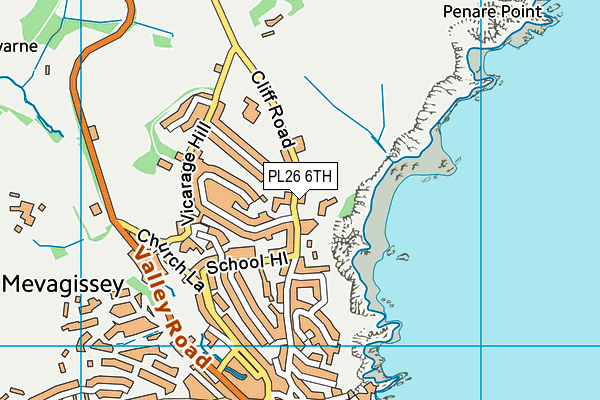 PL26 6TH map - OS VectorMap District (Ordnance Survey)