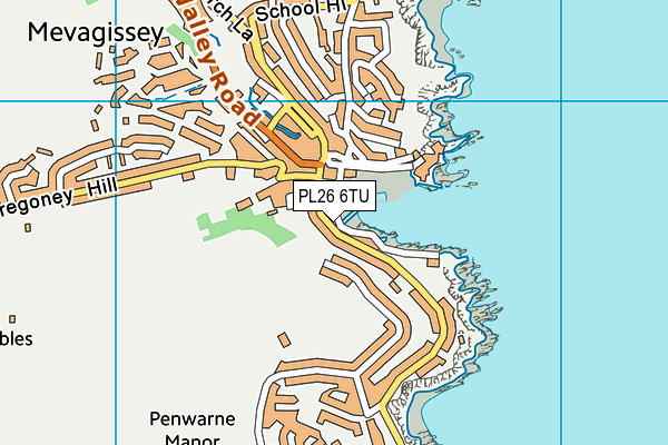 PL26 6TU map - OS VectorMap District (Ordnance Survey)