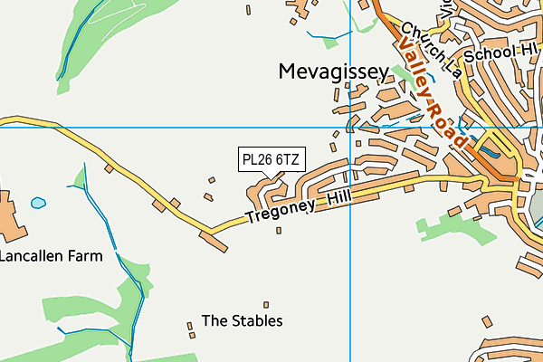 PL26 6TZ map - OS VectorMap District (Ordnance Survey)