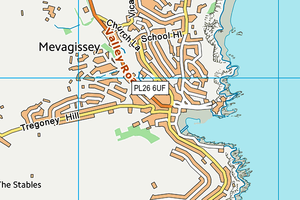PL26 6UF map - OS VectorMap District (Ordnance Survey)