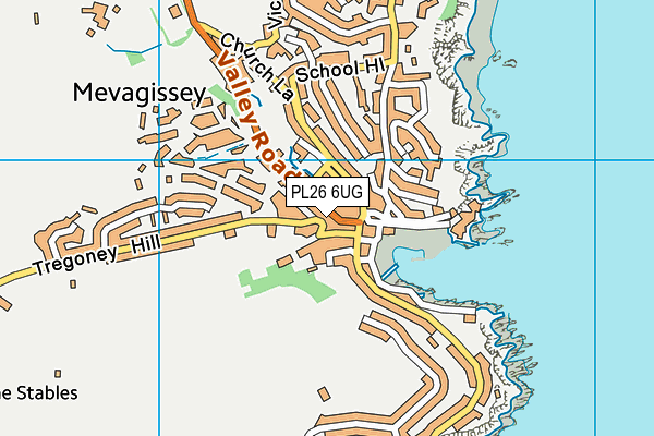 PL26 6UG map - OS VectorMap District (Ordnance Survey)
