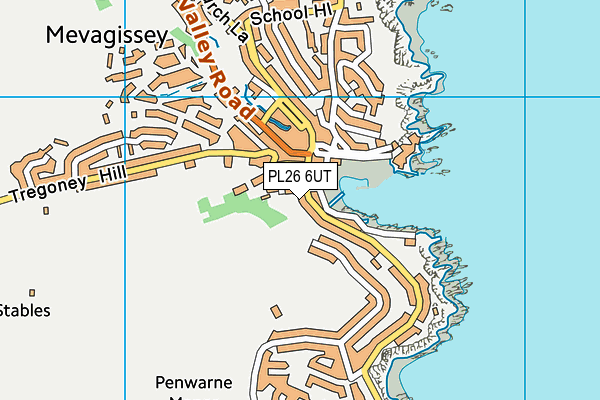 PL26 6UT map - OS VectorMap District (Ordnance Survey)