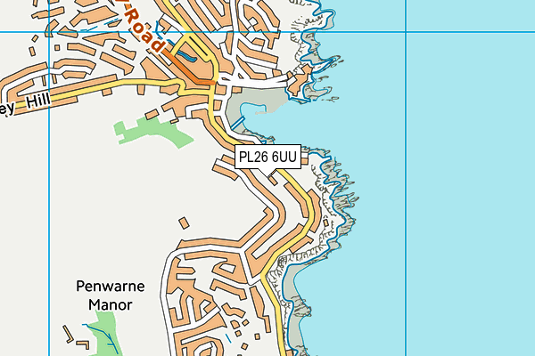 PL26 6UU map - OS VectorMap District (Ordnance Survey)