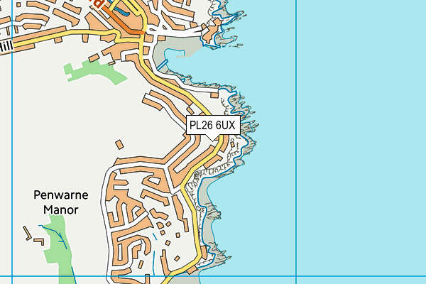PL26 6UX map - OS VectorMap District (Ordnance Survey)