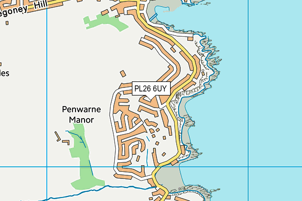 PL26 6UY map - OS VectorMap District (Ordnance Survey)