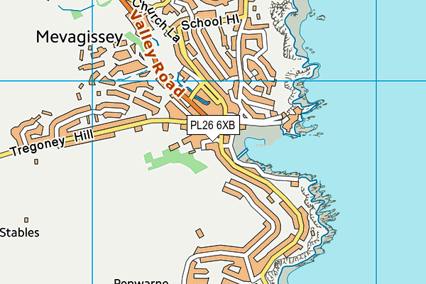 PL26 6XB map - OS VectorMap District (Ordnance Survey)