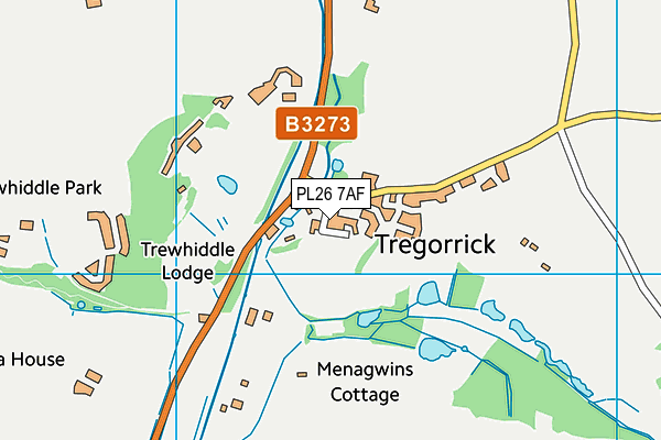 PL26 7AF map - OS VectorMap District (Ordnance Survey)