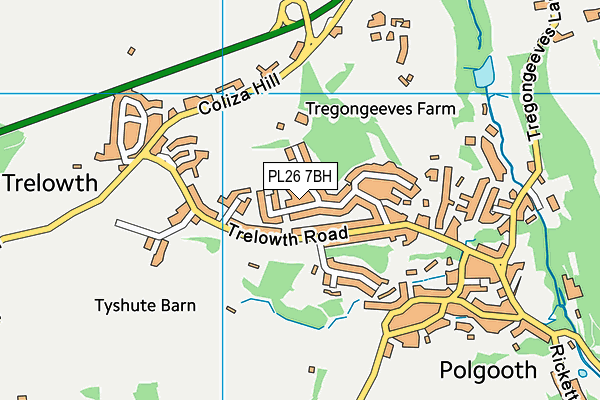 PL26 7BH map - OS VectorMap District (Ordnance Survey)