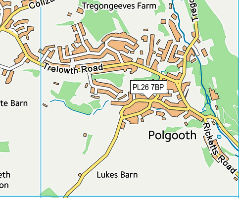 PL26 7BP map - OS VectorMap District (Ordnance Survey)