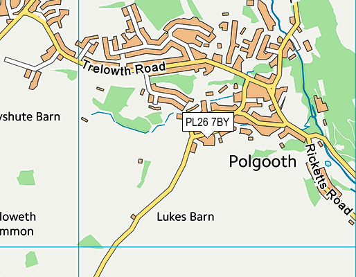 PL26 7BY map - OS VectorMap District (Ordnance Survey)