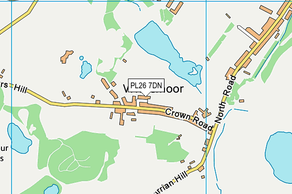 PL26 7DN map - OS VectorMap District (Ordnance Survey)