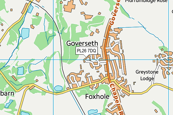 PL26 7DQ map - OS VectorMap District (Ordnance Survey)