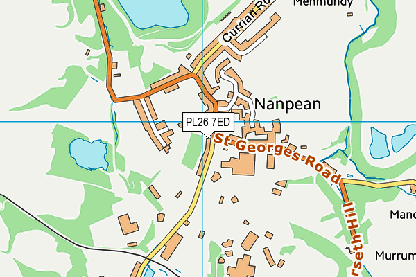 PL26 7ED map - OS VectorMap District (Ordnance Survey)