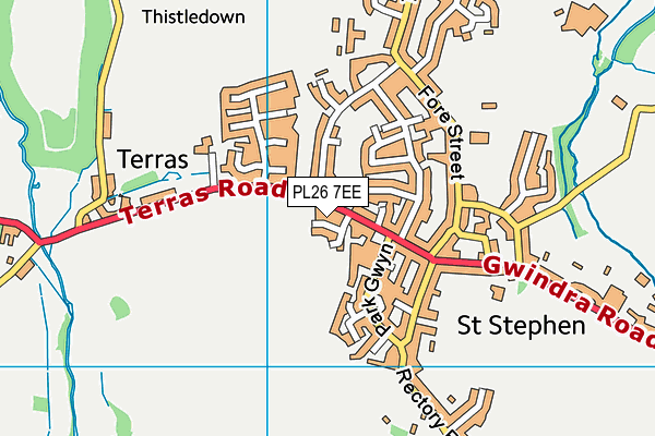 PL26 7EE map - OS VectorMap District (Ordnance Survey)