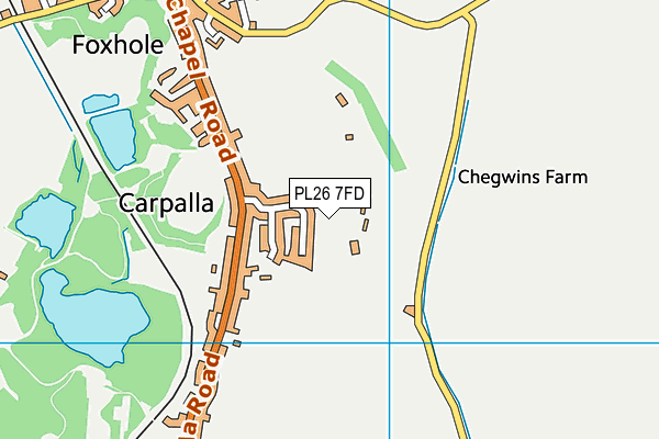 PL26 7FD map - OS VectorMap District (Ordnance Survey)