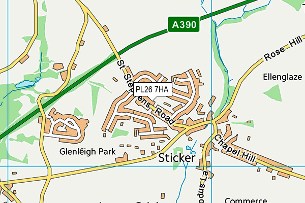 PL26 7HA map - OS VectorMap District (Ordnance Survey)