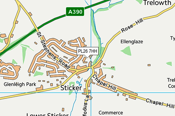 PL26 7HH map - OS VectorMap District (Ordnance Survey)