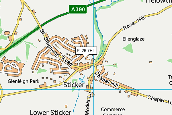 PL26 7HL map - OS VectorMap District (Ordnance Survey)