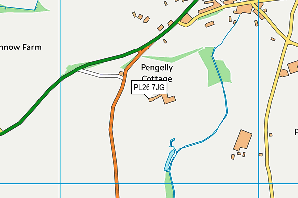 PL26 7JG map - OS VectorMap District (Ordnance Survey)