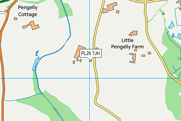 PL26 7JH map - OS VectorMap District (Ordnance Survey)