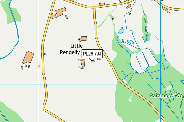 PL26 7JJ map - OS VectorMap District (Ordnance Survey)