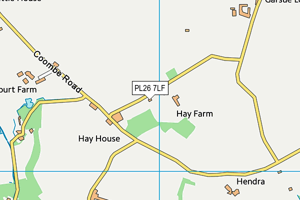 PL26 7LF map - OS VectorMap District (Ordnance Survey)