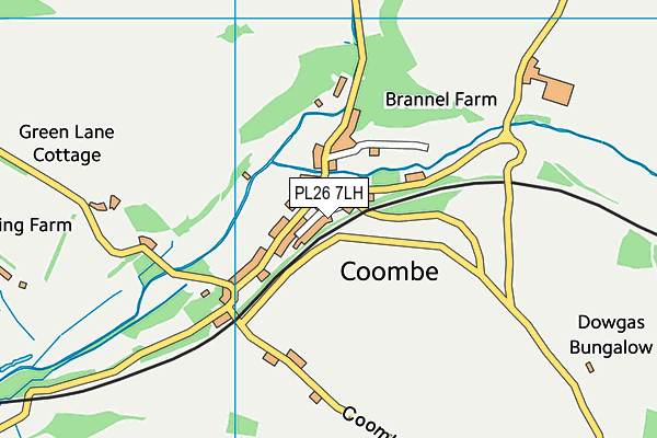 PL26 7LH map - OS VectorMap District (Ordnance Survey)