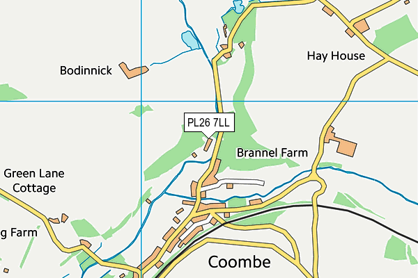 PL26 7LL map - OS VectorMap District (Ordnance Survey)