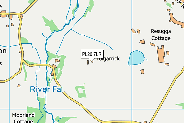 PL26 7LR map - OS VectorMap District (Ordnance Survey)