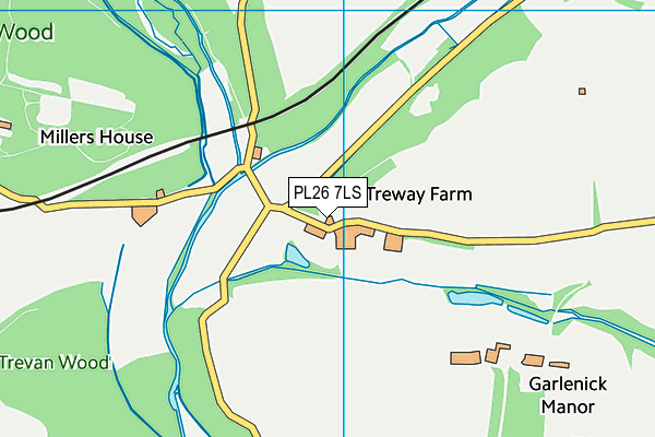 PL26 7LS map - OS VectorMap District (Ordnance Survey)