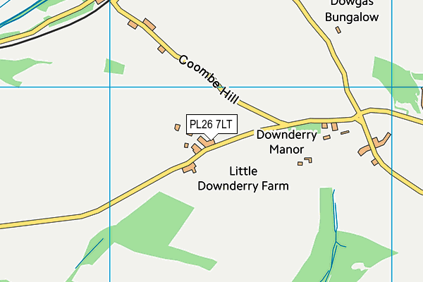 PL26 7LT map - OS VectorMap District (Ordnance Survey)