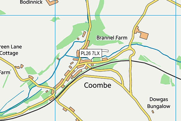 PL26 7LX map - OS VectorMap District (Ordnance Survey)