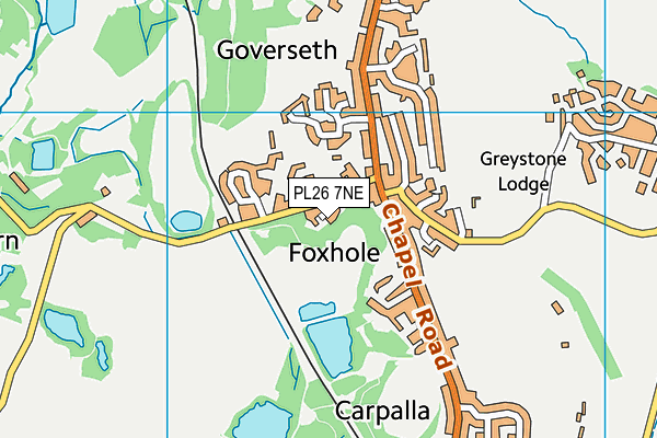 PL26 7NE map - OS VectorMap District (Ordnance Survey)