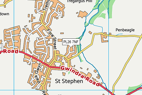 PL26 7NF map - OS VectorMap District (Ordnance Survey)