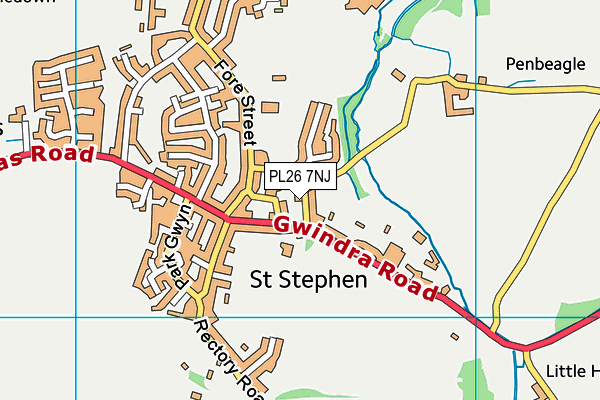 PL26 7NJ map - OS VectorMap District (Ordnance Survey)