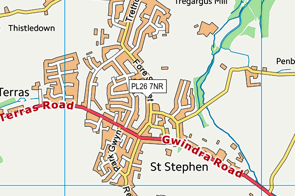 PL26 7NR map - OS VectorMap District (Ordnance Survey)