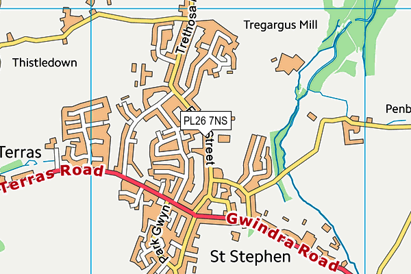 St Stephen Recreation Ground map (PL26 7NS) - OS VectorMap District (Ordnance Survey)