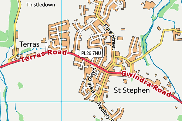 PL26 7NU map - OS VectorMap District (Ordnance Survey)