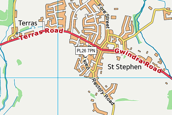 PL26 7PN map - OS VectorMap District (Ordnance Survey)