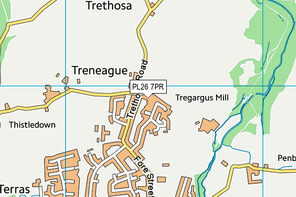 PL26 7PR map - OS VectorMap District (Ordnance Survey)