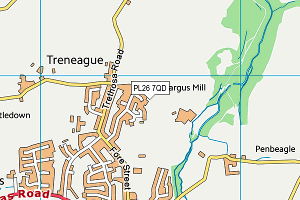 PL26 7QD map - OS VectorMap District (Ordnance Survey)