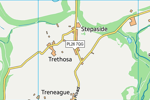 PL26 7QG map - OS VectorMap District (Ordnance Survey)