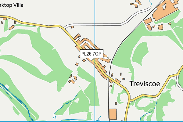 PL26 7QP map - OS VectorMap District (Ordnance Survey)