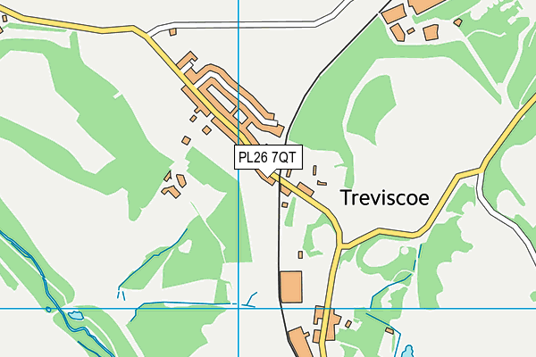 PL26 7QT map - OS VectorMap District (Ordnance Survey)