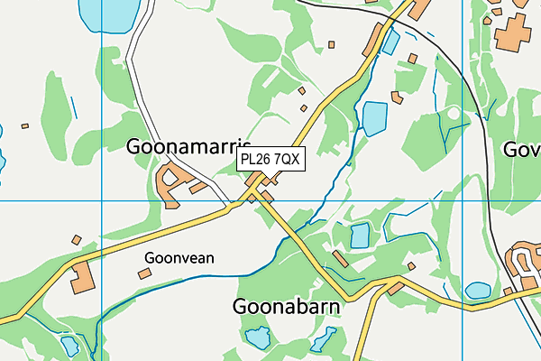 PL26 7QX map - OS VectorMap District (Ordnance Survey)