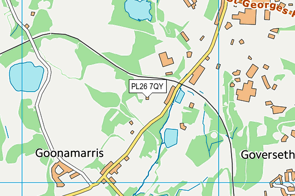 PL26 7QY map - OS VectorMap District (Ordnance Survey)